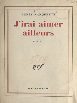 cover image of J'irai aimer ailleurs